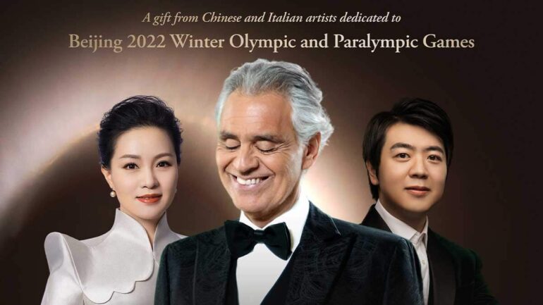 Andrea Bocelli, Lang Lang y Lei Jia / Foto: Universal Music Group