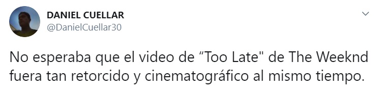 Reacci&oacute;n Too Late / Foto: Twitter
