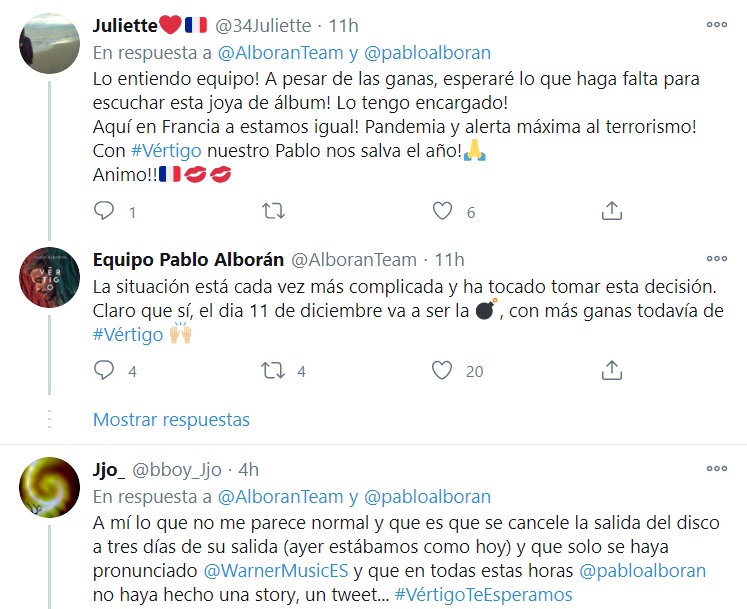 PABLO ALBORAN DISCO RETRASO VERTIGO