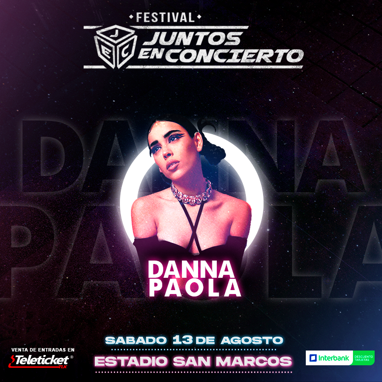 Danna Paola presentará “XT4S1S”, su nueva canción durante concierto en Perú 6 Danna Paola en Juntos en Concierto