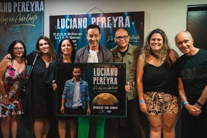 Nuevo record de Luciano Pereyra Disco de Oro por su álbum “De hoy en adelante”.