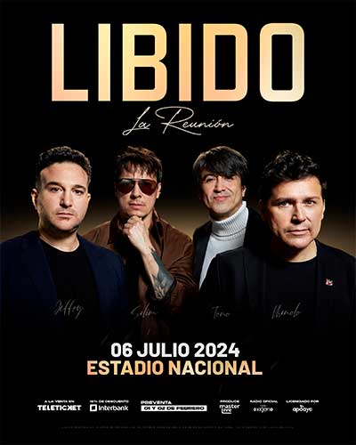 Libido cartel de concierto 6 de julio 2024