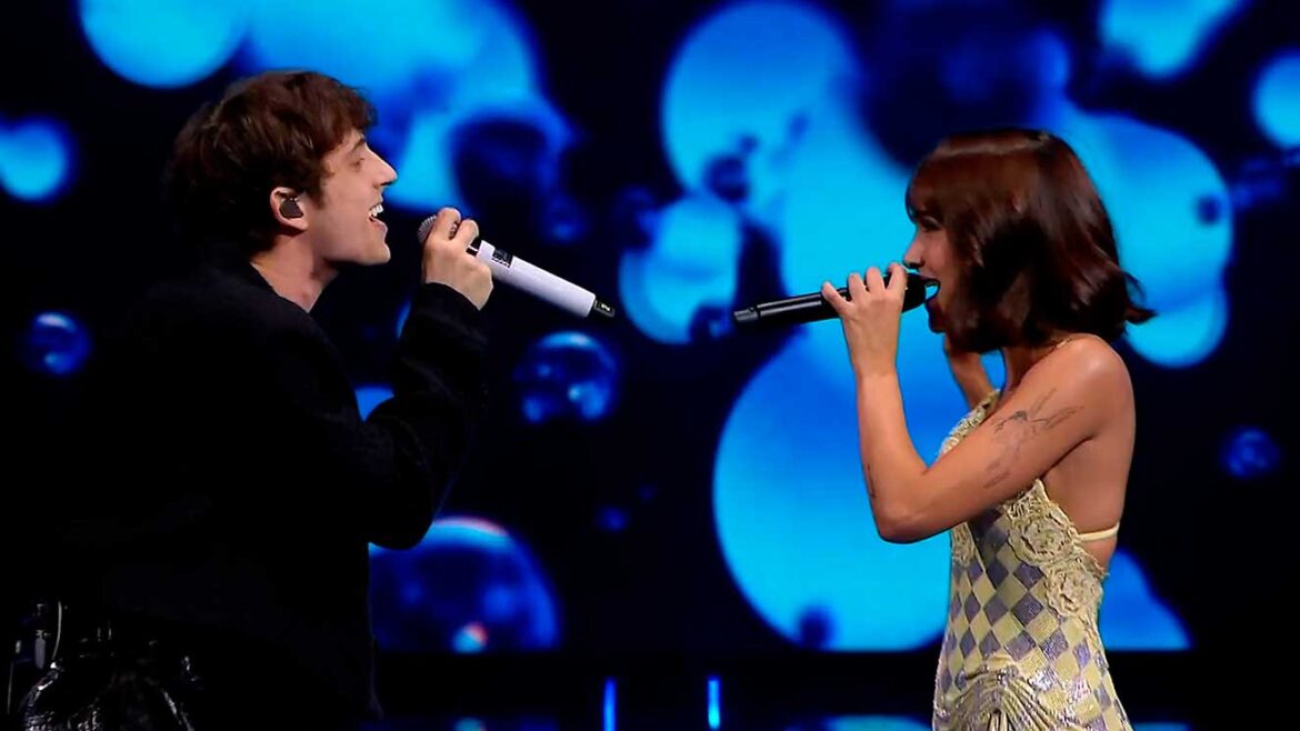 Aitana sorprende al Festival de Sanremo con su actuación junto a Sangiovanni 1 Sanremo: Aitana y Sangiovanni unieron sus talentos