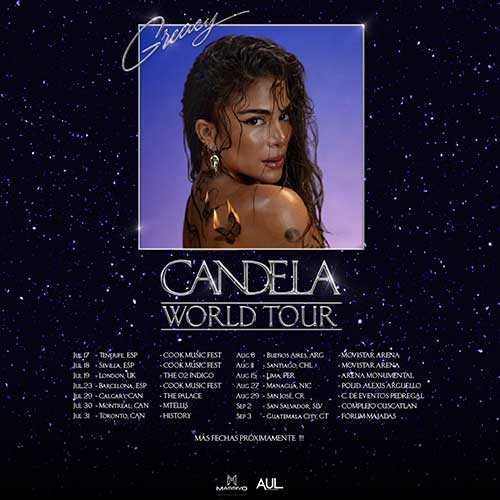 Greeicy Candela World Tour fechas